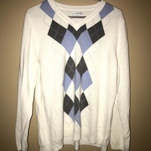Vintage Oversized Croft & Barrow Argyle Sweater